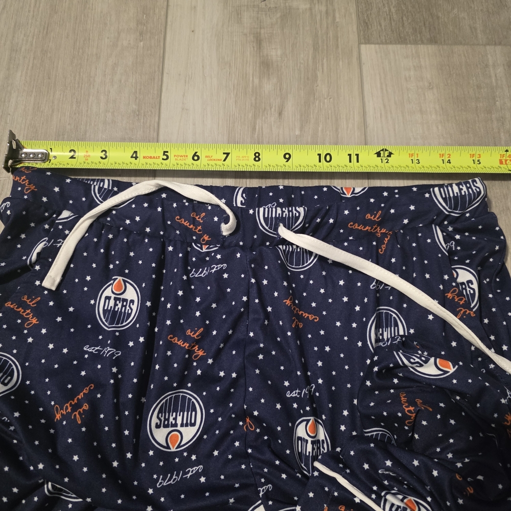 Edmonton Oilers Pajama Pants NHL Licensed Navy Lounge Sleep Pants Size M - Picture 7 of 10
